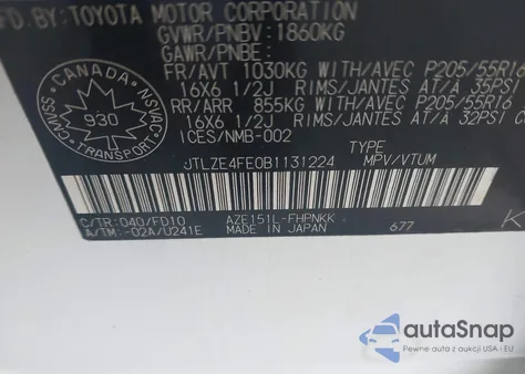 2011 Scion Xb из США, поврежденный, VIN JTLZE4FE0B1131224